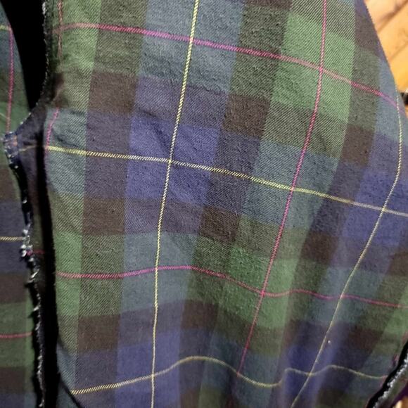 Cabelas Flannel Lined Plaid Jeans Denim Mens Pants Work Used Size 40 Inseam 30.5 - Picture 11 of 11